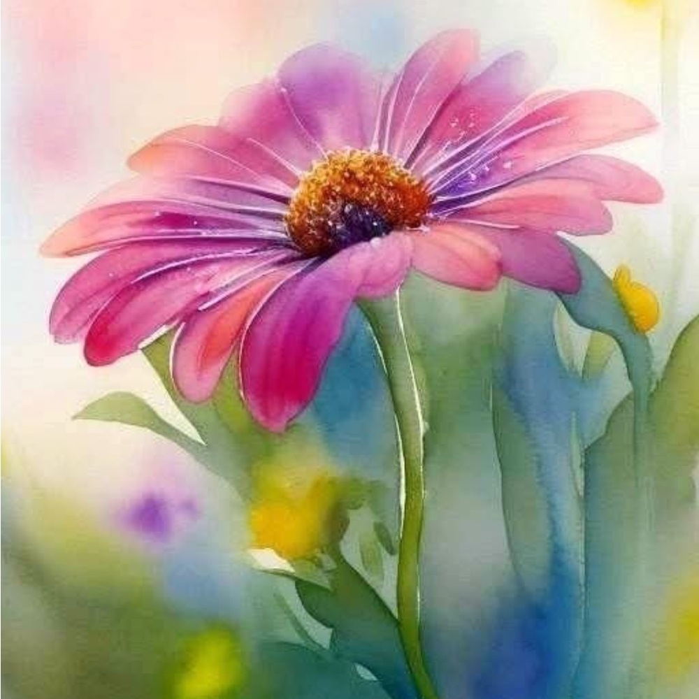 Vibrant Pink Floral Art Print